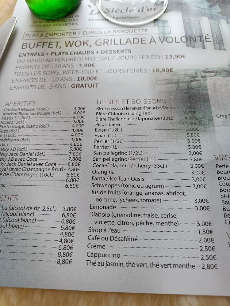 Le Siècle d'Or - Menu Image 4